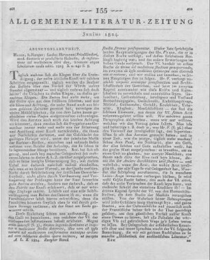 Friedländer, L. H.: De institutione ad medicinam. Halle: Renger 1823