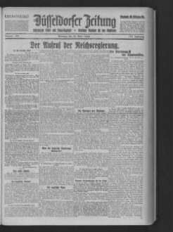 Düsseldorfer Zeitung : politisches Unterhaltungs- und Anzeigeblatt