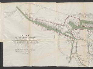 Planche X. Plan de Établissements maritimes de la Ville des Gand