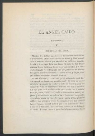 El ángel caído. - (Continuación.)