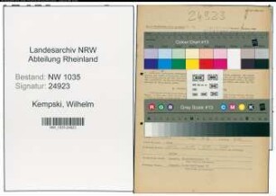 Entnazifizierung Wilhelm Kempski , geb. 21.07.1911 (Bergmann)