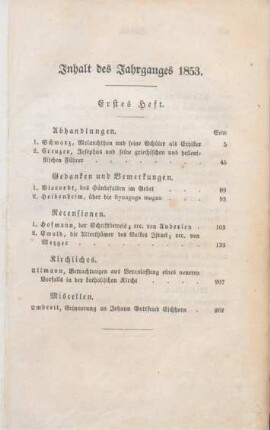 I-IV Inhaltsverzeichnis Hefte 1-4