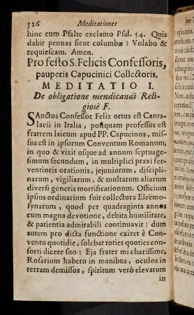 526-533, Pro festo S. Felicis Confessoris, pauperis ...