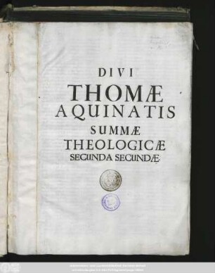 Summa theologiae : Secunda pars secundae