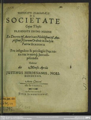 De societate : theses