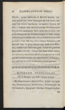 Mindere bediendens