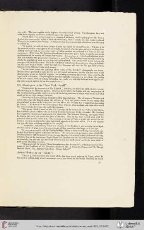 Arthur Hoeber [reprint from the Globe]