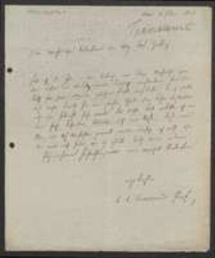 Brief von Ludolf Christian Treviranus an Regensburgische Botanische Gesellschaft
