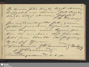 Bl. 24. Wilamowitz-Moellendorf, Anna Louise