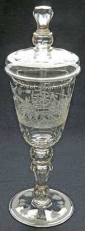 Deckelpokal anlässlich des Zeithainer Lagers 1730