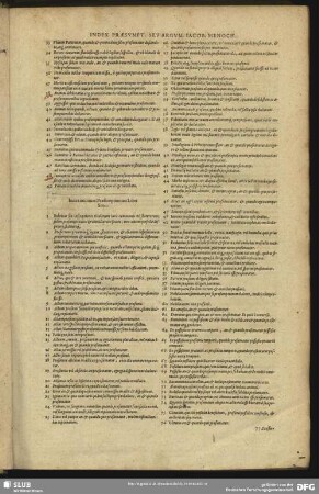 Index omnium Praesumptionum Libri Sexti