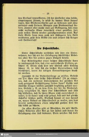 Die Schreibstube