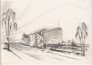 Hotel (»CCC«), Torremolinos: Perspektivische Ansicht