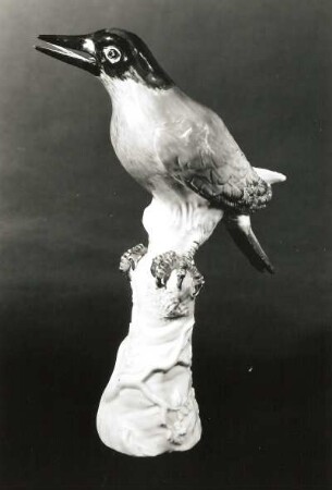 Grünspecht : Kändler, Johann Joachim: Grünspecht. Porzellan, Muffelfarben; Höhe 30 cm. Meißen, 1734. Dresden: Porzellansammlung P.E.81