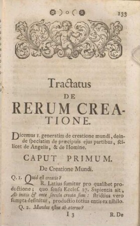 Tractatus De Rerum Creatione.