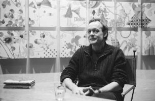 Brecht-Haus : Im Brecht-Haus: Walle Sayer; Bild: Hildegard Skowasch