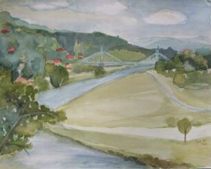 Elbaue am Blauen Wunder
