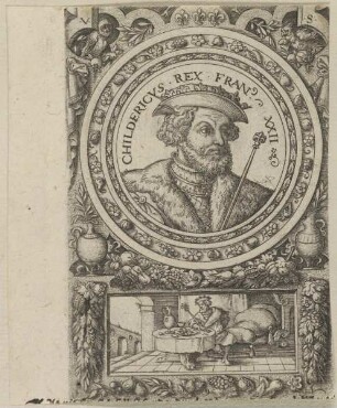Bildnis des Childrich II., König des Fränkischen Reiches