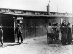 Baracke im KZ Buchenwald nach der Befreiung