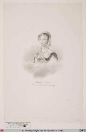 Bildnis Charlotte Augusta, Herzogin zu Sachsen-Coburg, geb. Prinzessin von Wales