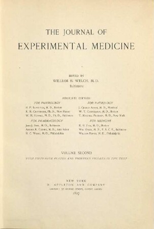 The journal of experimental medicine : JEM. 2. 1897