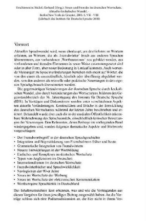 Vorwort
