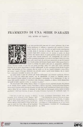 2: Frammento di una serie d'arazzi nel museo di Padova