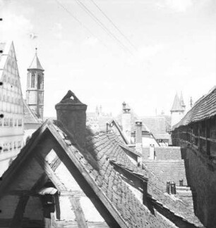 Rothenburg ob der Tauber: Dächer vom Wehrgang