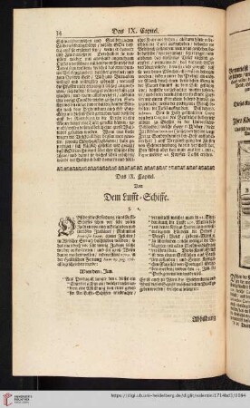 Das IX. Capitel. Von dem Lufft-Schiffe