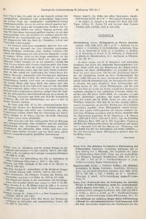 26 [Rezension] Schreckenberg, Heinz, Bibliographie zu Flavius Josephus