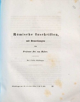 Römische Inschriften