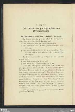 A) Die ausschließlichen Urheberbefugnisse