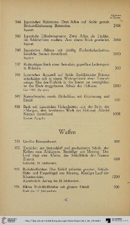 Waffen (Nr. 551-587)