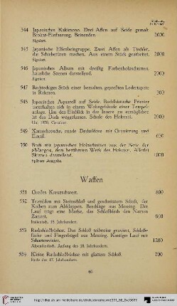Waffen (Nr. 551-587)