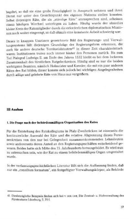 III Ausbau