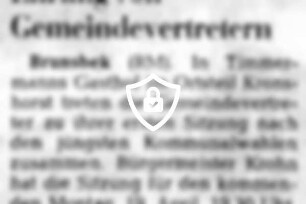 Ehrung von Gemeindevertretern