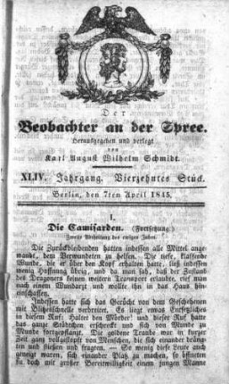 14. Stück, 7. April 1845