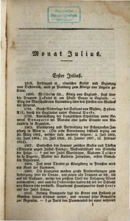 Was ist als Heute geschehen? Oder: Wann war Das? : tägliche Unterhaltung in Erinnerungen an merkwürdige Tagsbegebenheiten und Naturereignisse vergangener Jahre .... 1834, Semester 2 = Juli - Dez.
