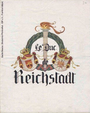 Filmprogramm von "Der Herzog von Reichstadt"