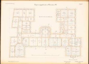 Regierungsgebäude, Münster: Grundriss 1.OG 1:100