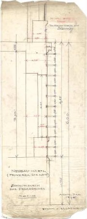 Pfann, Paul; München, Prinzregentenstr. 10; Haus Hartl - EG (Schnitt)
