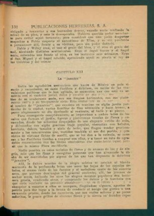 Capítulo XXI - La "jamaica"