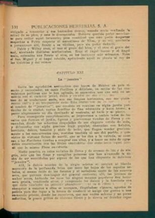 Capítulo XXI - La "jamaica"