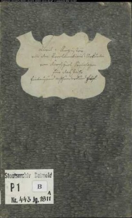 Zivilstandsregister der evangelischen Gemeinde Steinhagen, Kreis Halle (A 1811) (Gemeinde: Evangelische Gemeinde Steinhagen)