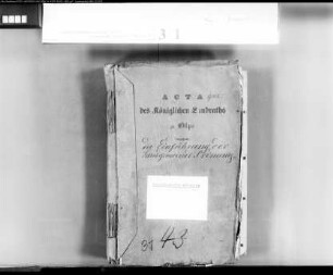Einführung der Gemeindeordnung vom 31.10.1841 Bd.1
