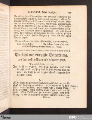 Die sechs und vierzigste Betrachtung [...]