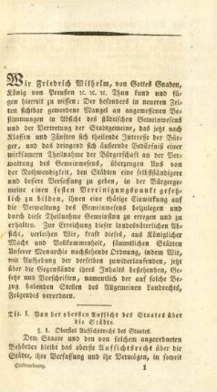 A. Städteordnung von 1808