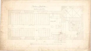 Dolmetsch, Heinrich; Sersheim; Ev. Pfarrkirche, Restaurierung - Grundriss EG