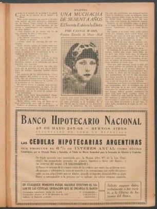 Una muchacha de sesenta años : El secreto está en la dieta
