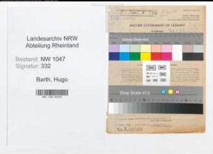 Entnazifizierung Hugo Barth , geb. 11.07.1896 (Bankbeamter)